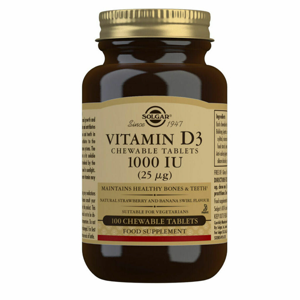 Vitamin D3 (Cholecalciferol) Solgar Vitamina Iu 100 Units
