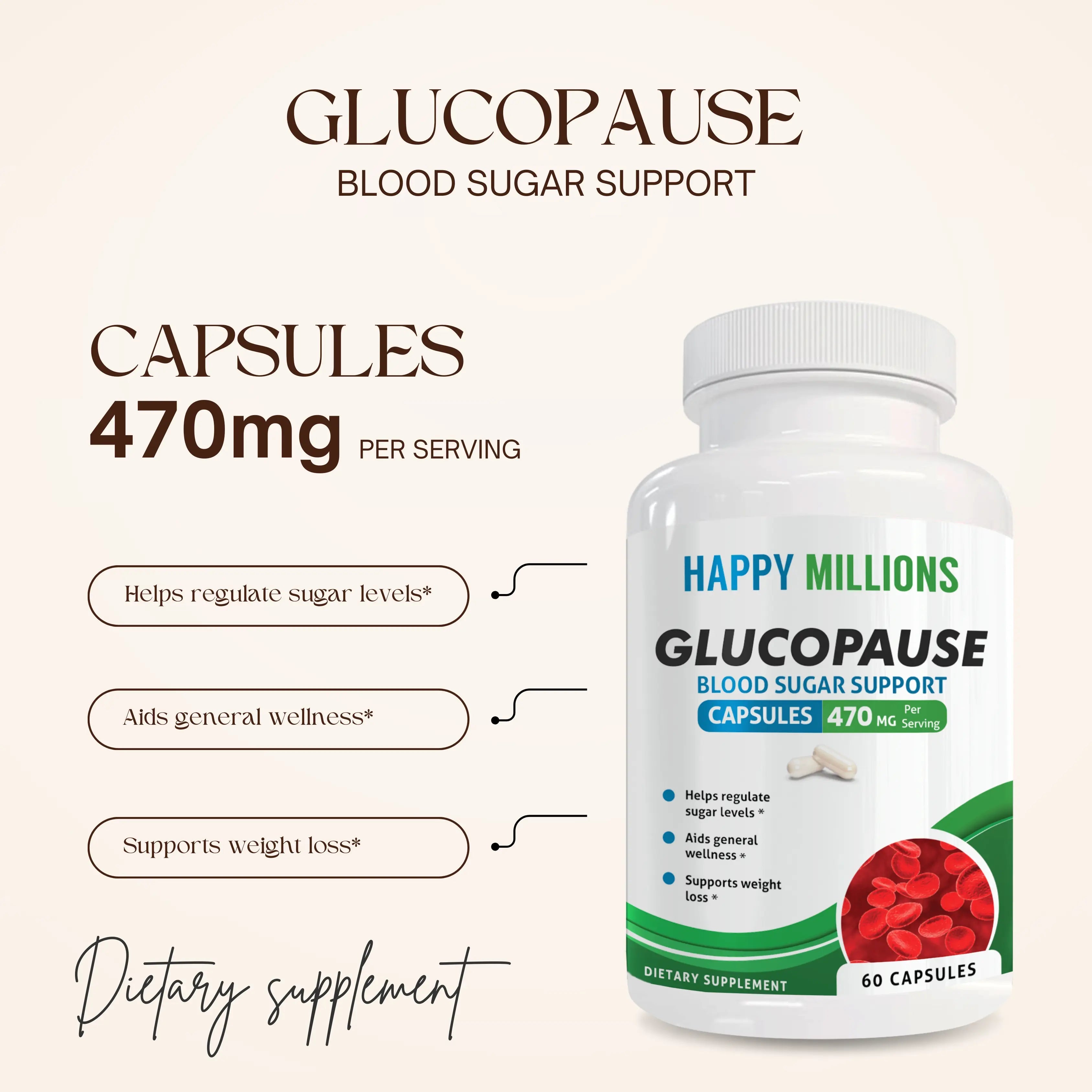 GLUCOPAUSE : Blood Sugar Support Supplement