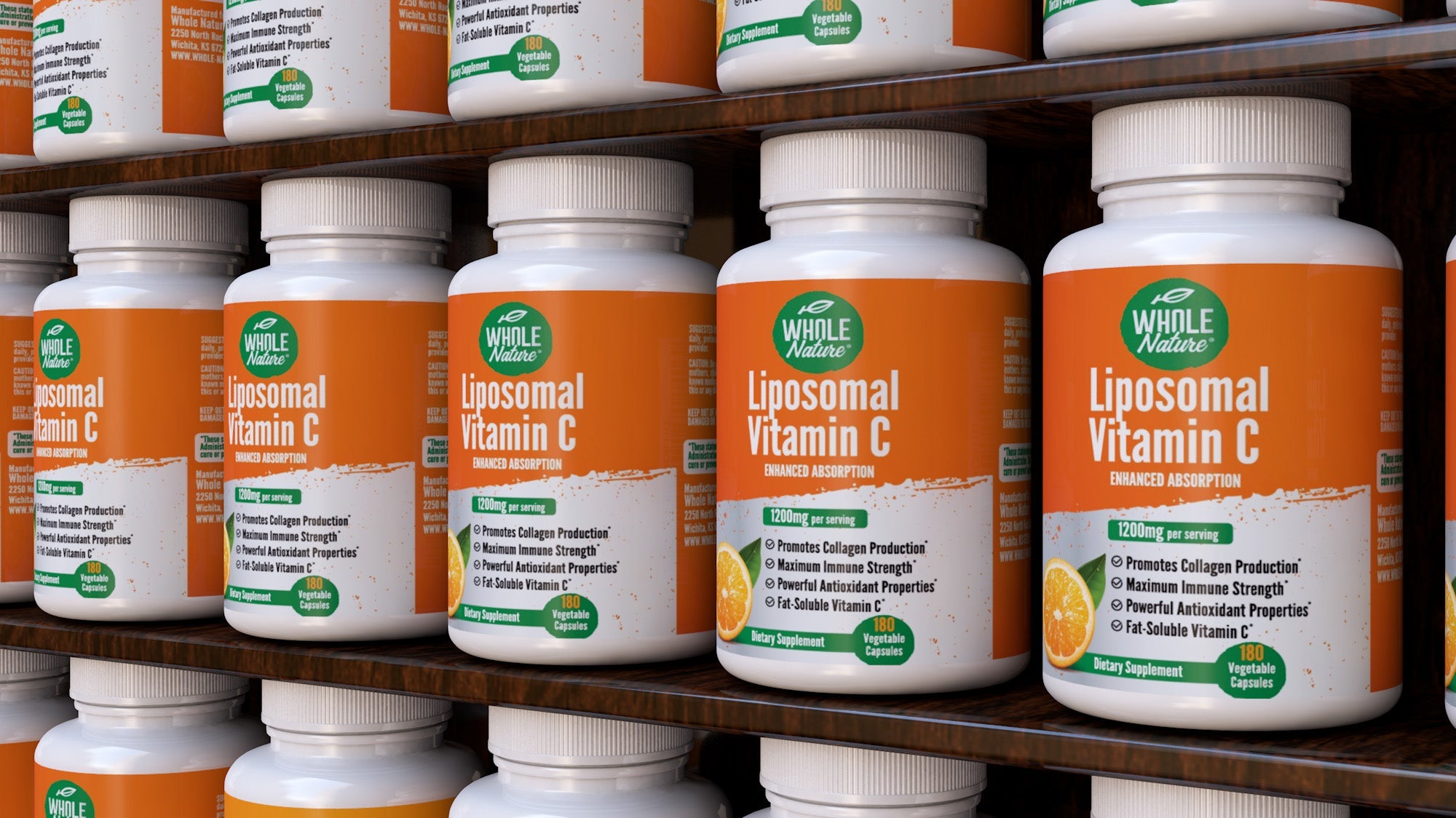 Whole Nature Liposomal Vitamin C 1200 mg