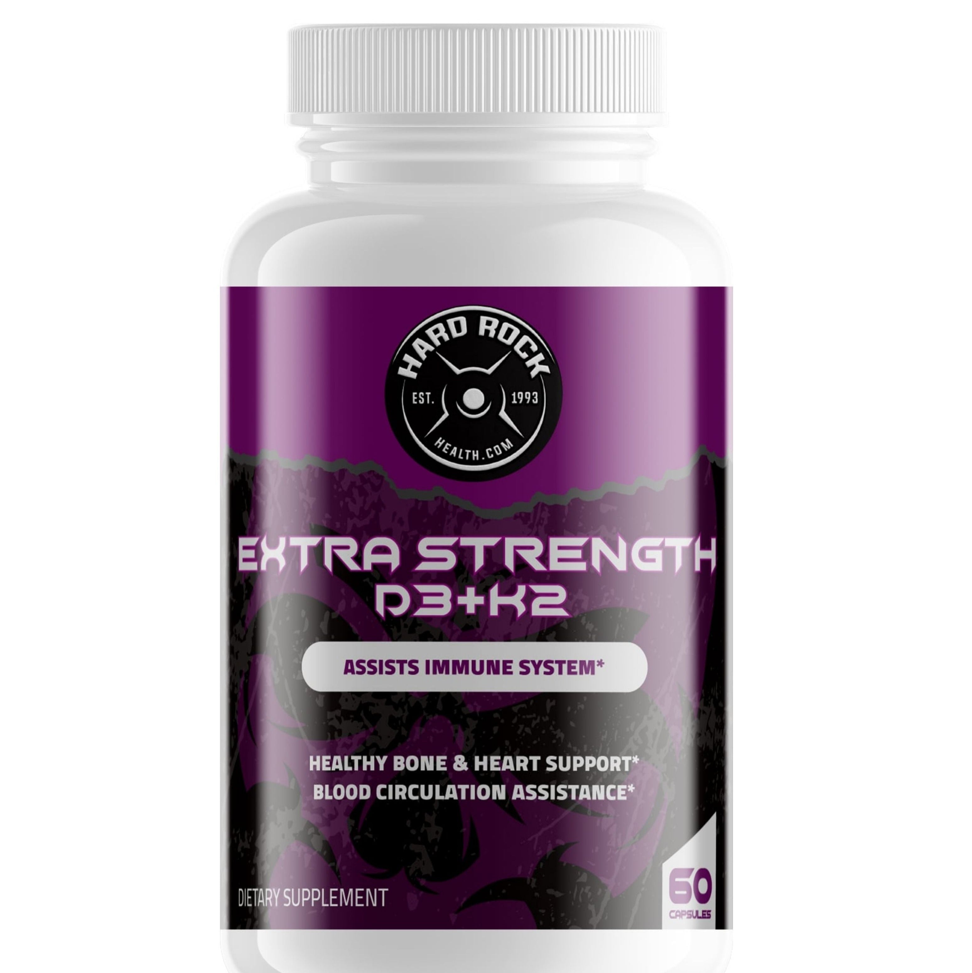 Vitamin D3+K2 for Extra Strength- 60 Capsules
