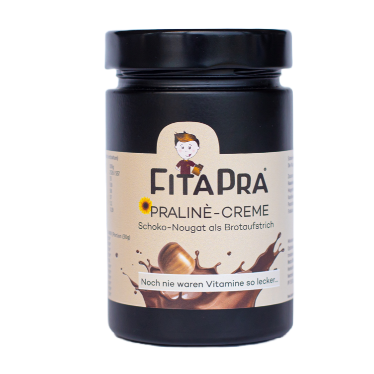 Chocolate nougat spread with 10 vitamins